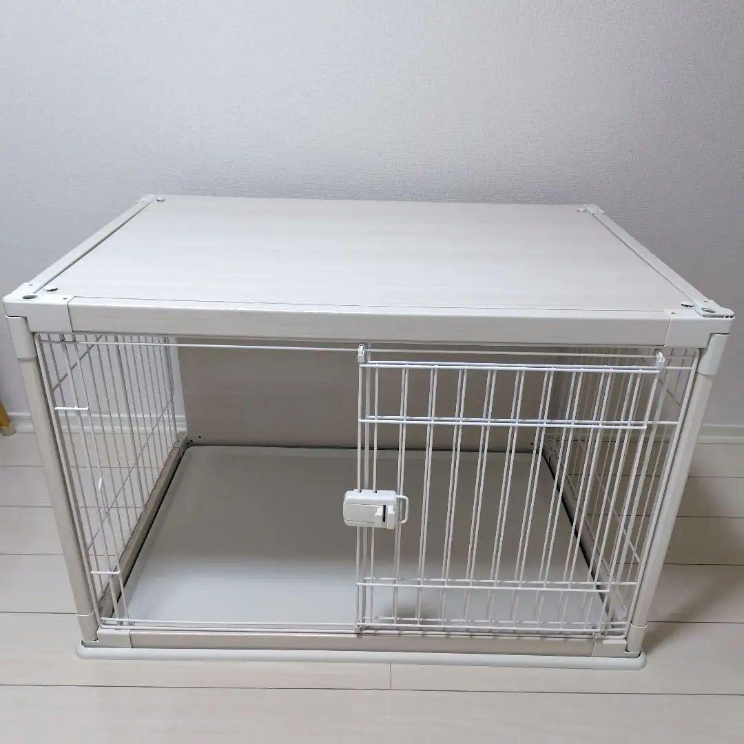 値下　美品　アイリスオーヤマ PIWS-960　ホワイト　木目調 サークル　犬猫