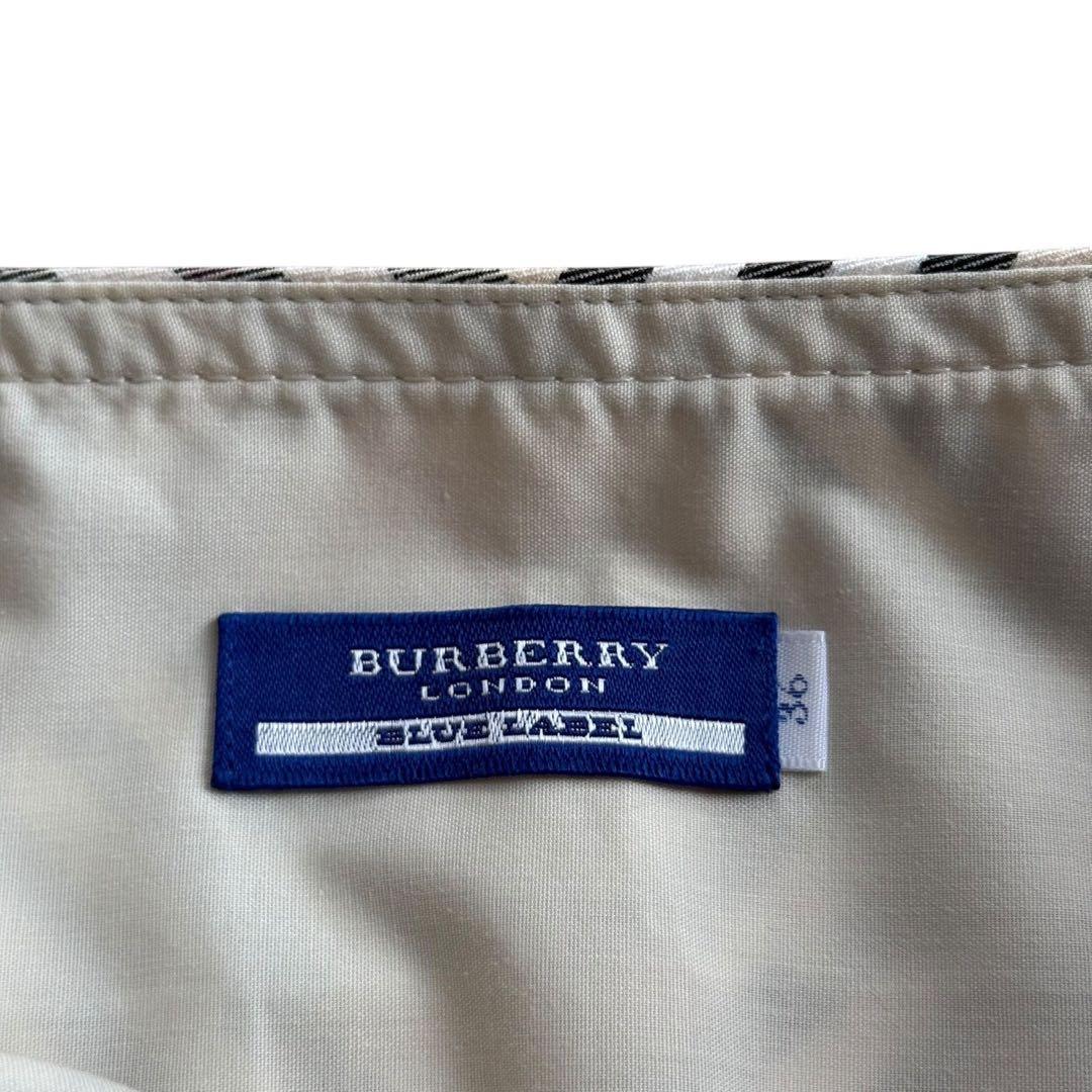 バーバリーブルーレーベル 台形 スカート Y2K ノバチェック ホースロゴ 36