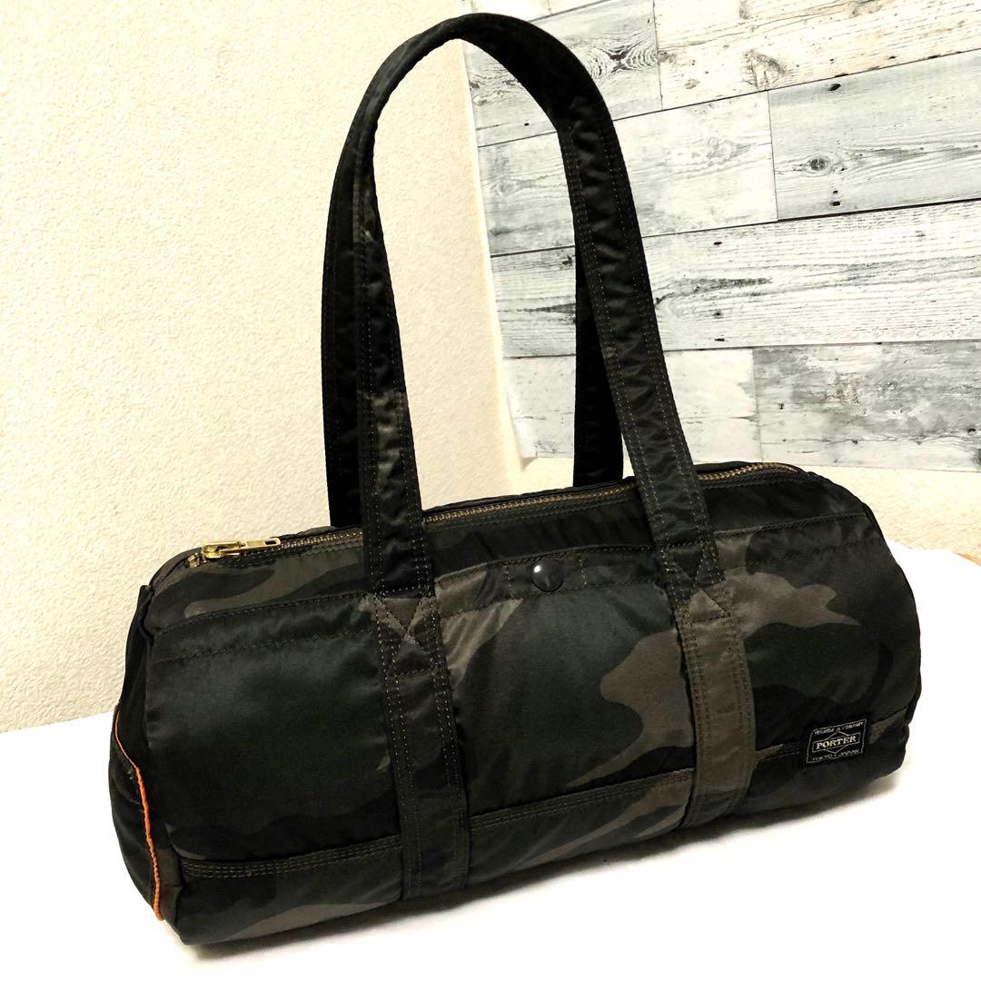未使用級✨希少 30周年ポータータンカー ミニボストンバッグL カモフラグリーン