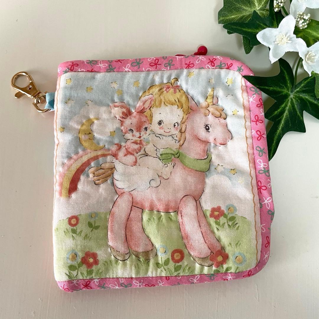 ハローベイビー　L字ファスナーポーチ