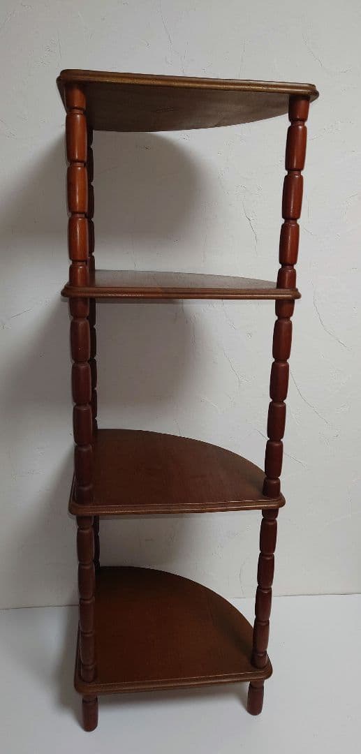 う*ぎ様 木製 マルニ 4段 コーナーラック MARUNI コーナー家具 棚 物