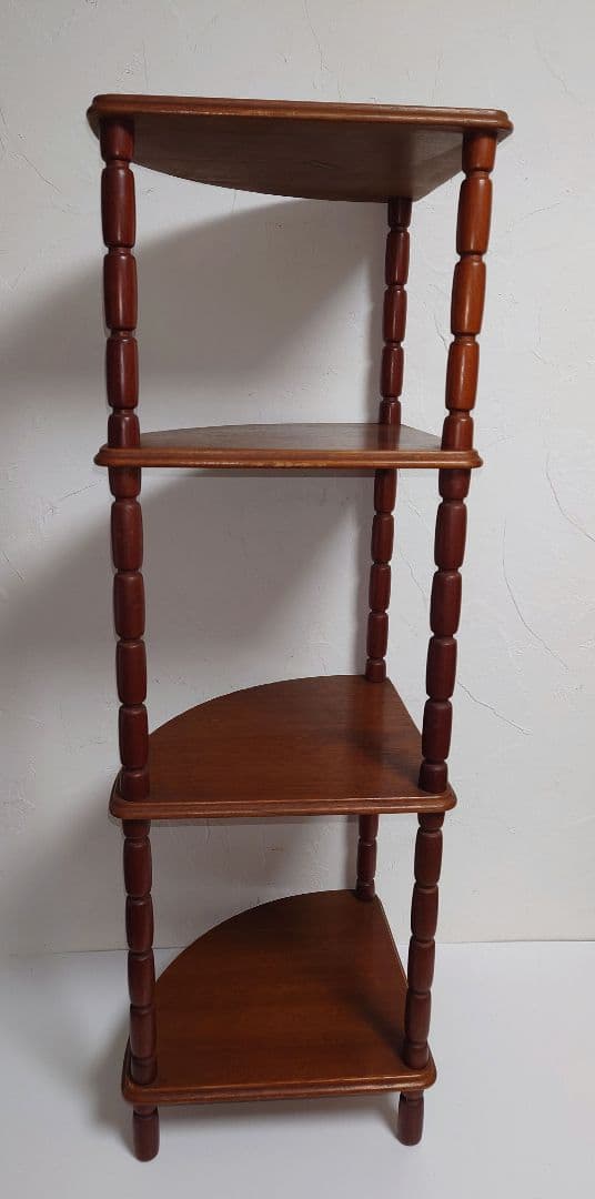 う*ぎ様 木製 マルニ 4段 コーナーラック MARUNI コーナー家具 棚 物