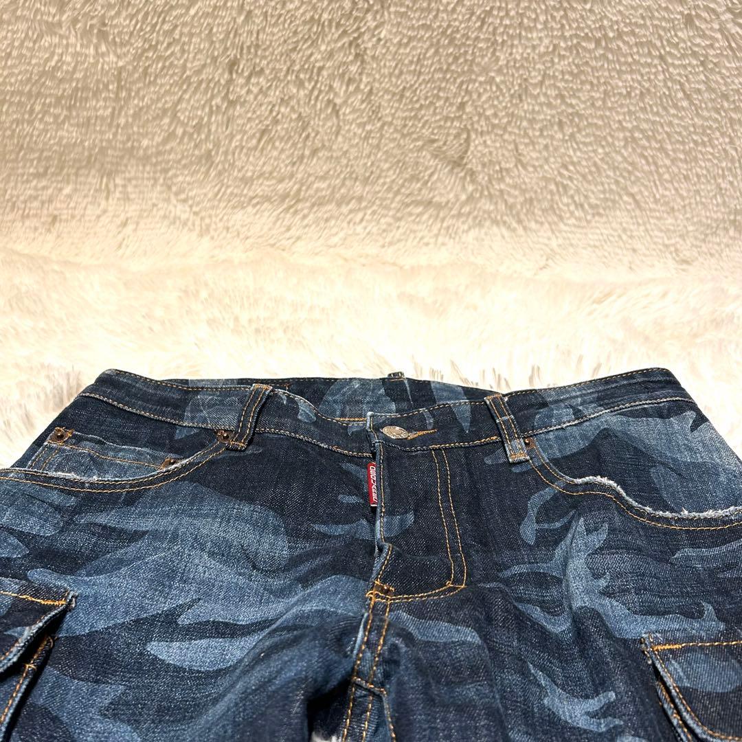 DSQUARED2 カモフラ ジーンズ 48 カーゴパンツデザイン 迷彩