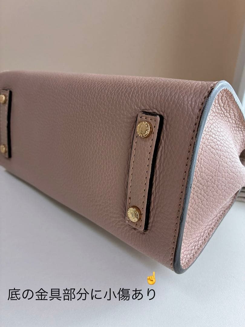 人気完売品 LORISTELLA ハンドバッグ イタリア製　ピンクベージュ