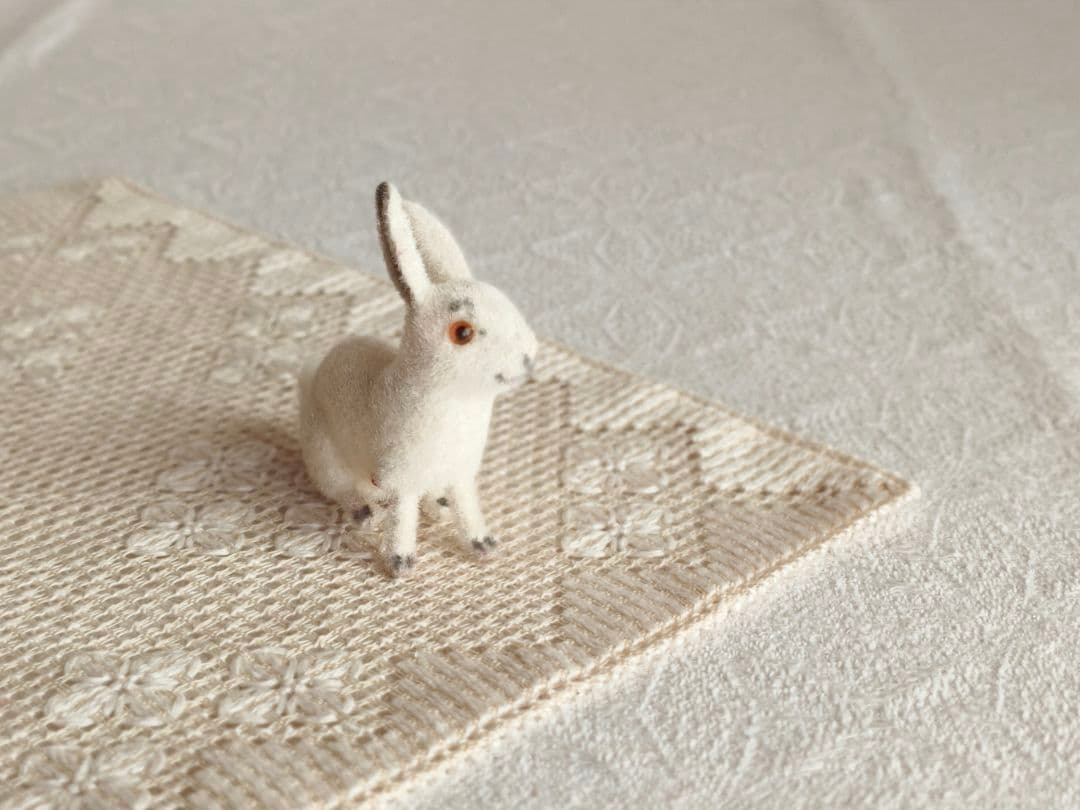 【ちびたんさま】vintage ୨୧ 真っ白な 可愛い ウサちゃん