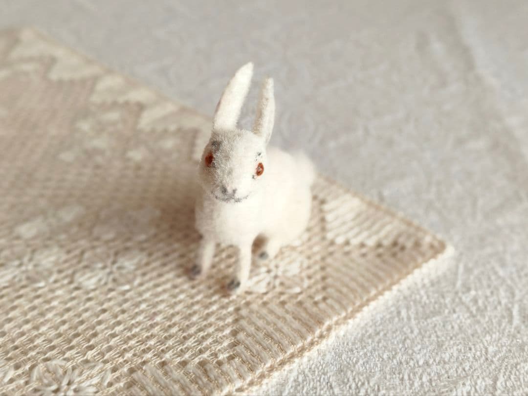 【ちびたんさま】vintage ୨୧ 真っ白な 可愛い ウサちゃん