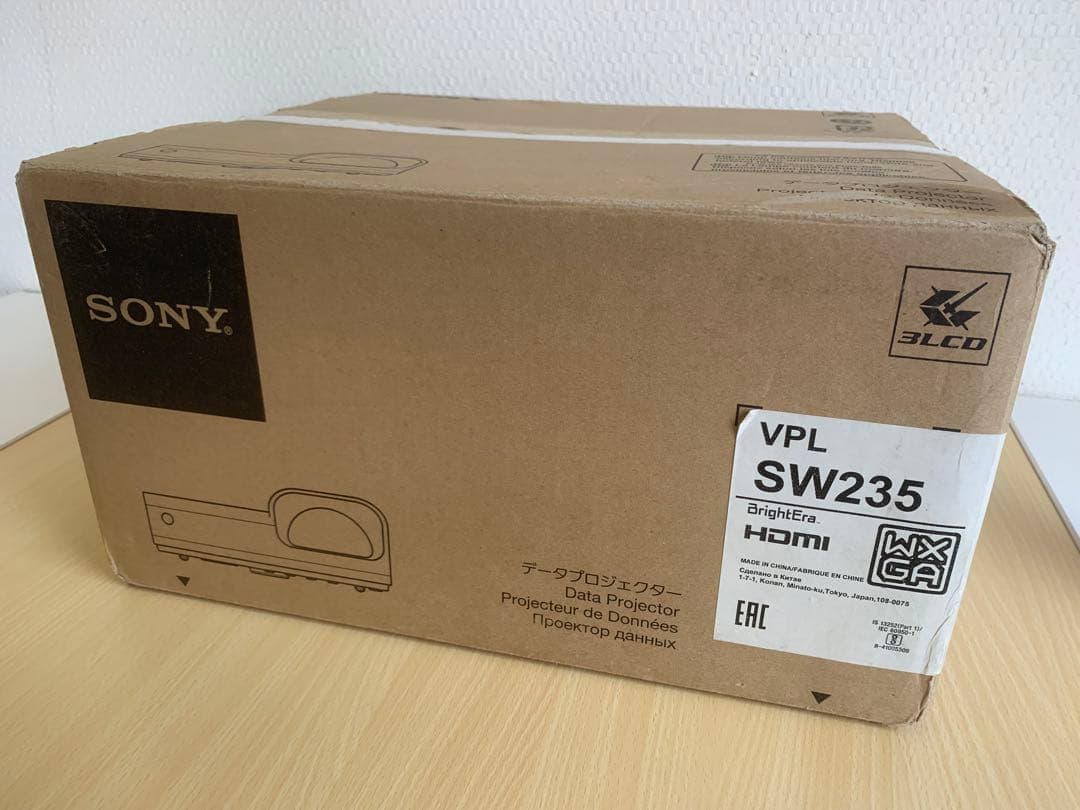 ランプ使用時間 8H SONYプロジェクターWXGA VPL-SW235