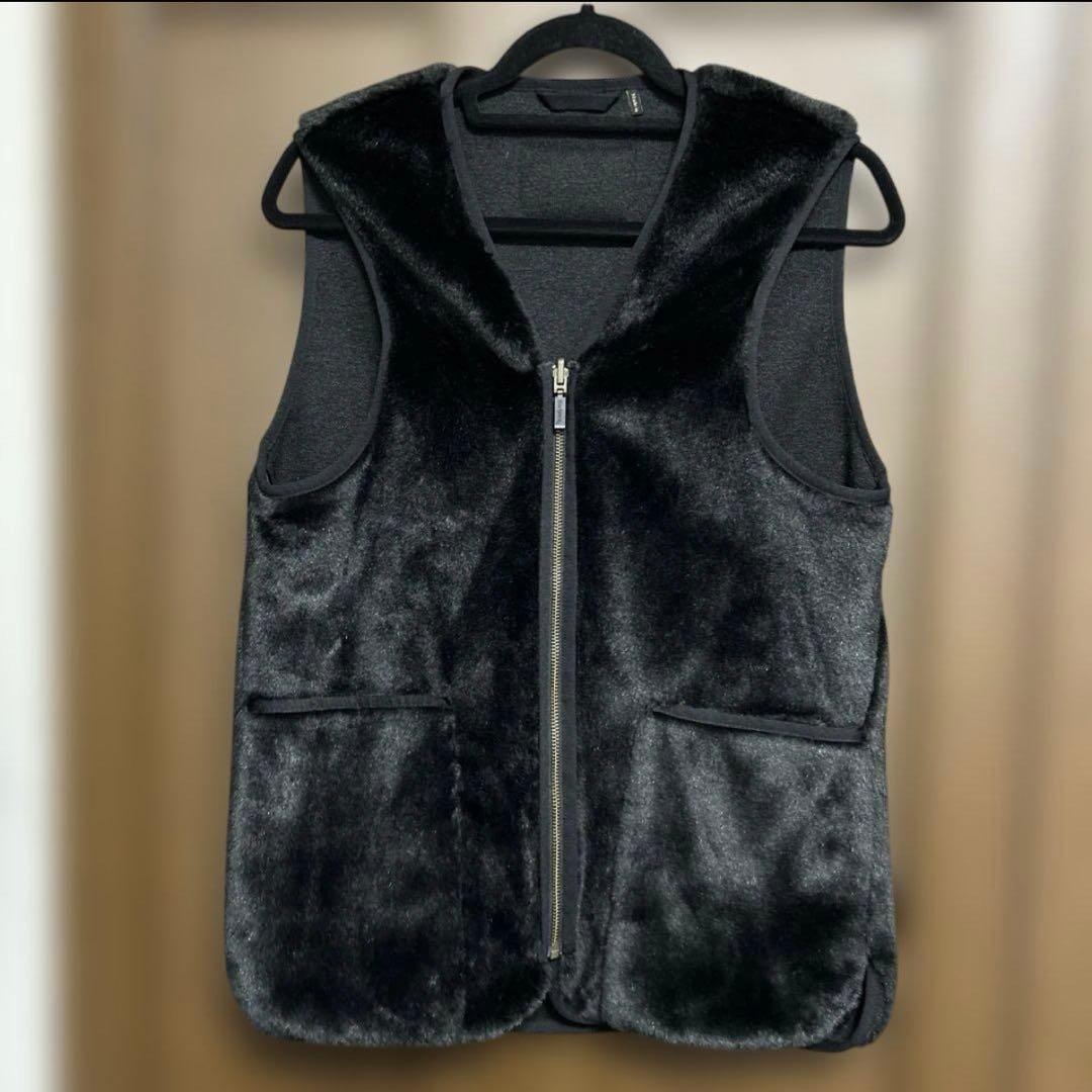 トンボ　Barbour 黒ファーベスト 40サイズ