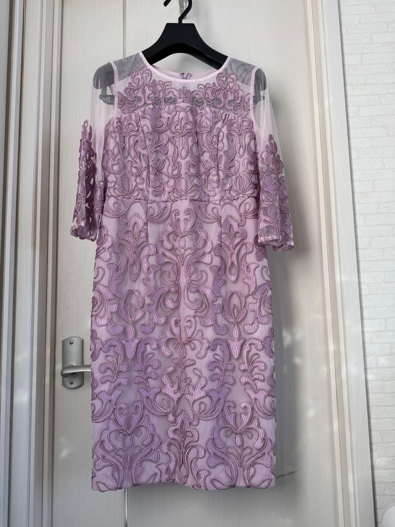 グレースコンチネンタル 7分袖 ワンピース 38