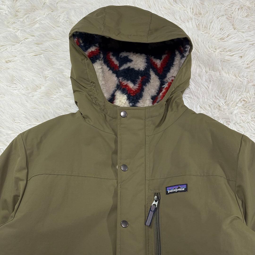 【極美品】パタゴニア　ボーイズインファーノジャケット 裏ボア XXL カーキ
