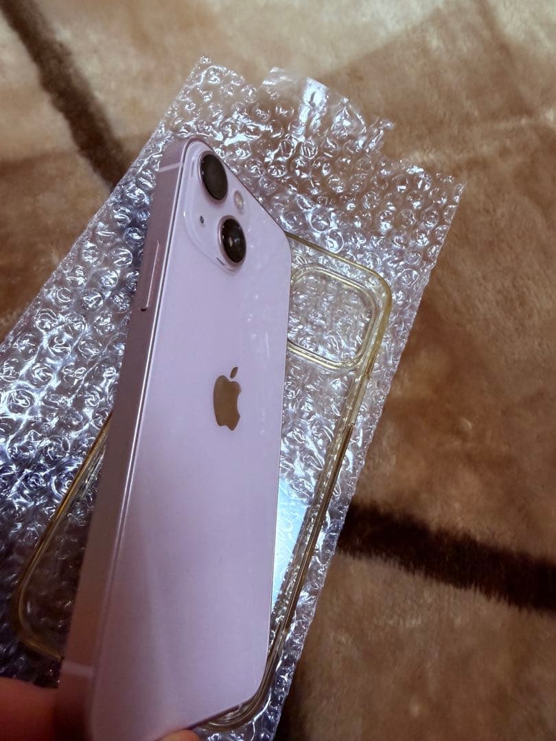 美品　iPhone13mini 256GB PINK クリアケース付き