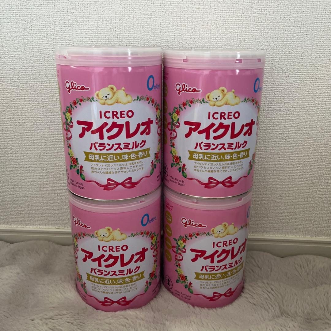 Glico アイクレオ バランスミルク800ｇ 4缶セット