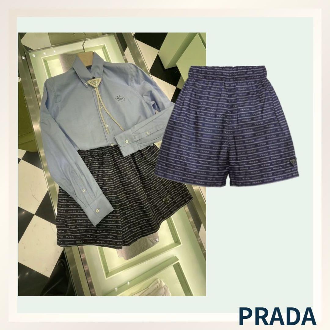 PRADA★Re-Nylon ロゴ プリント ショートパンツ