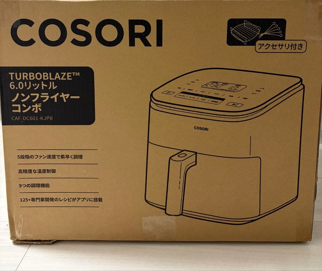 COSORI 6.0L ノンフライヤー CAF-DC601-KJPR
