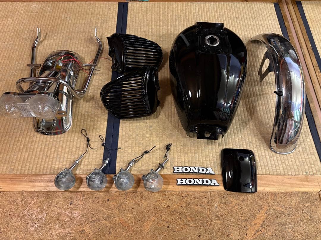 ホーク　バブ　CB250T 外装　一式セット　やかんタンク アルフィン　サンパチ