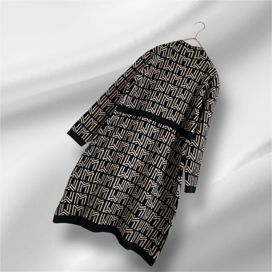 大きいサイズ！ラピーヌ社/MISS J/ ニットワンピース幾何学柄