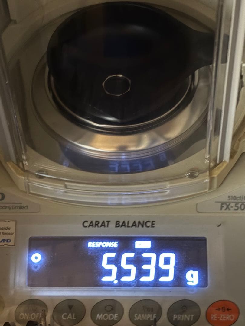 Ir1000 イリジウム 指輪 10号リング 5.539g 希少素材 貴金属