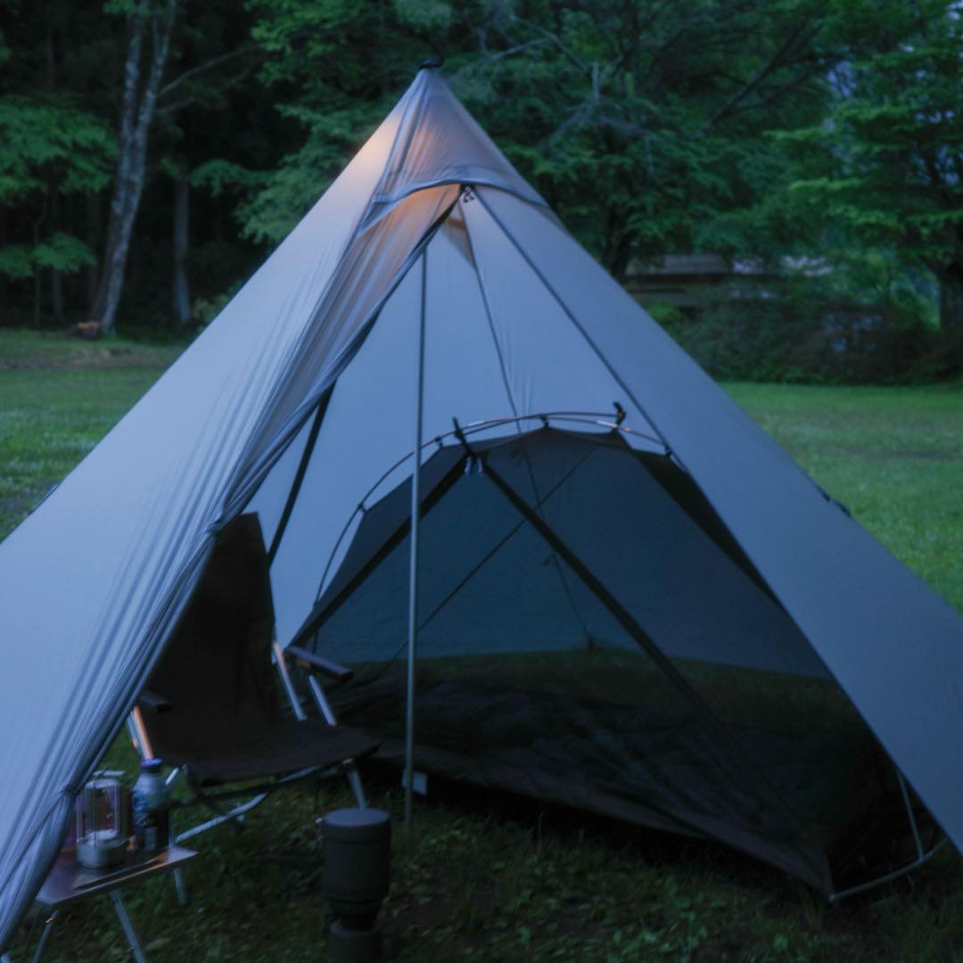 unafreely ワンポールテント　謎テント　グレー