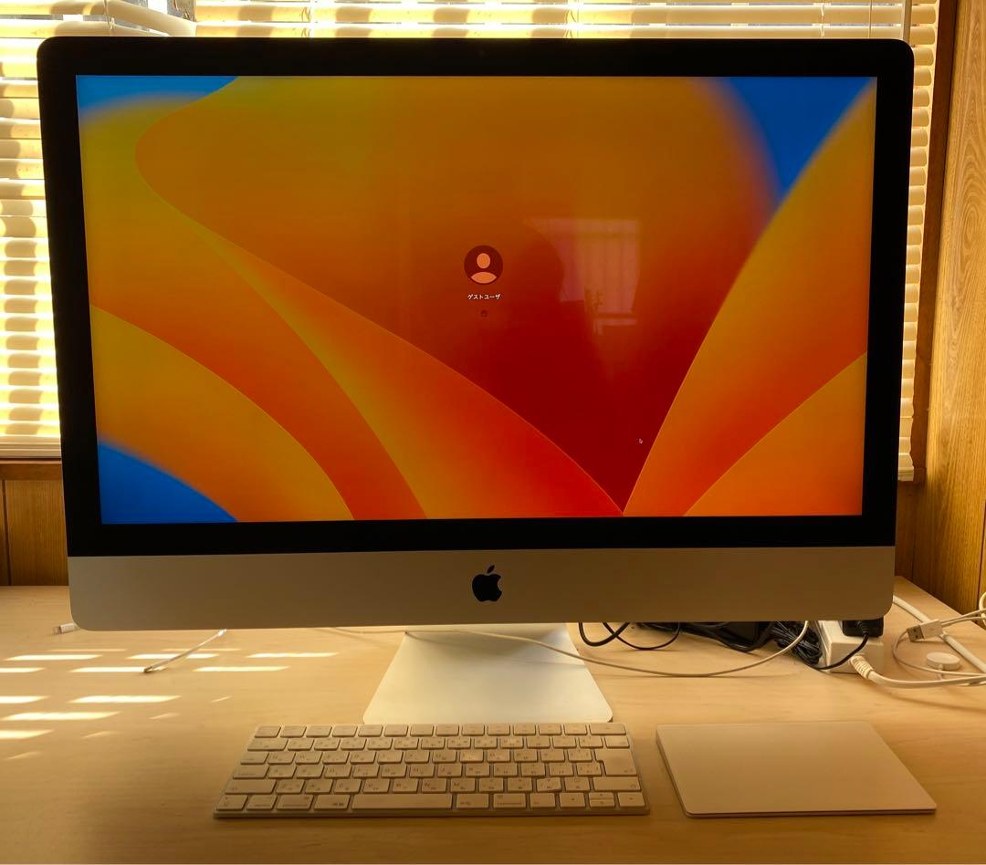 2019 iMac 27インチ40GB SSD256G retina 5K
