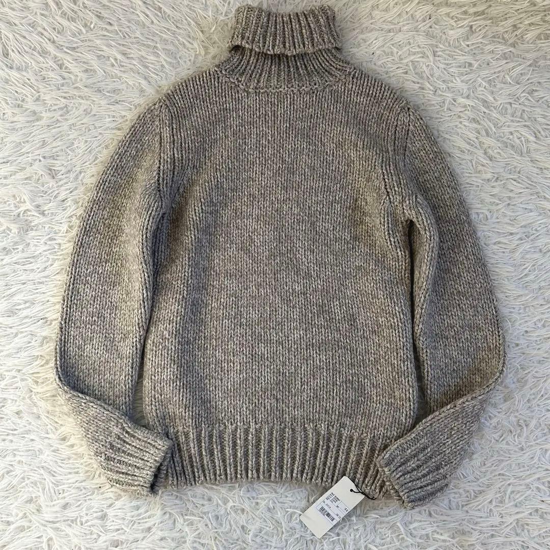 新品 ZANONE 保温性抜群 ヤク ウール　ローゲージ タートルネック 44