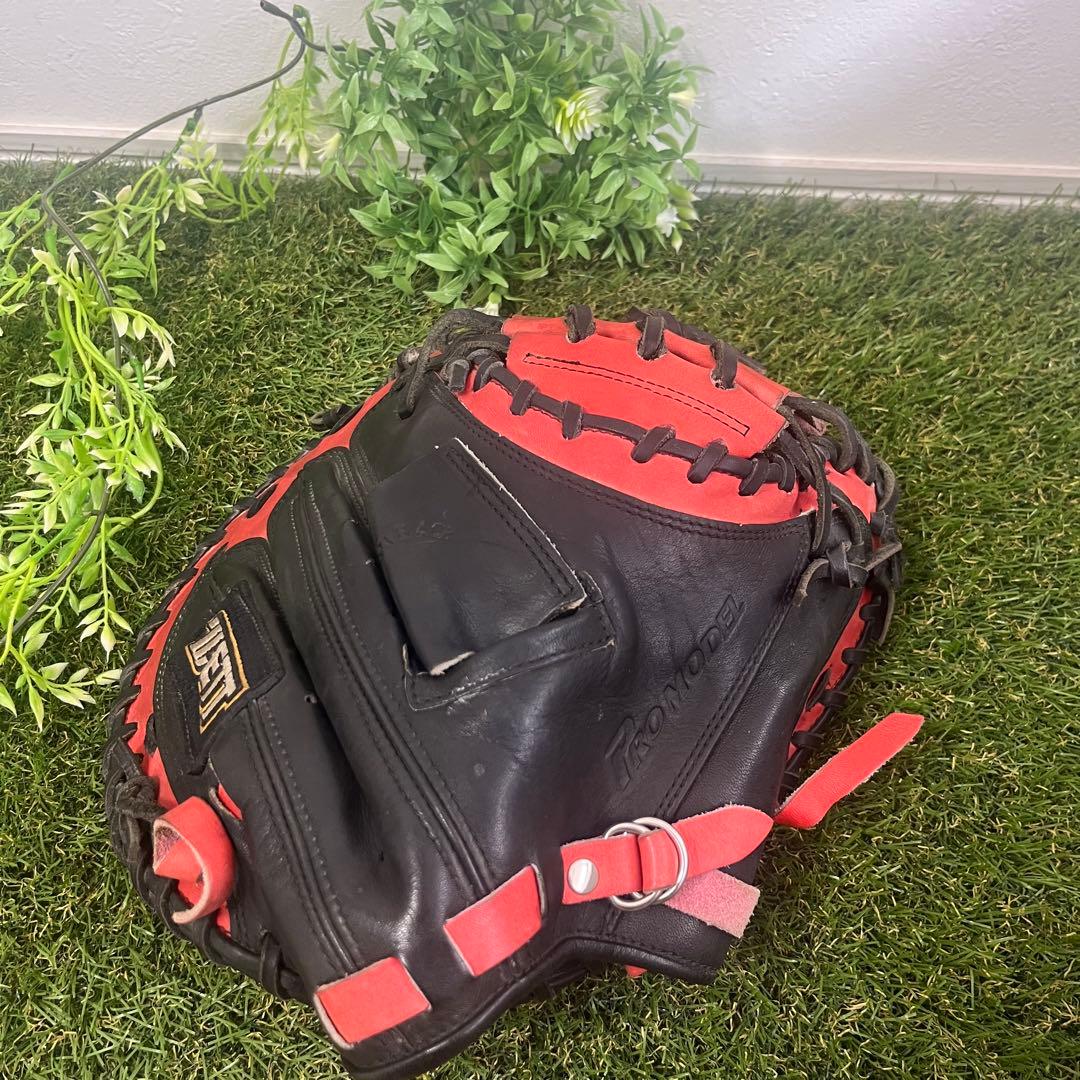 希少・絶版 ZETT ゼット 軟式 一般 キャッチャーミット 矢野 モデル