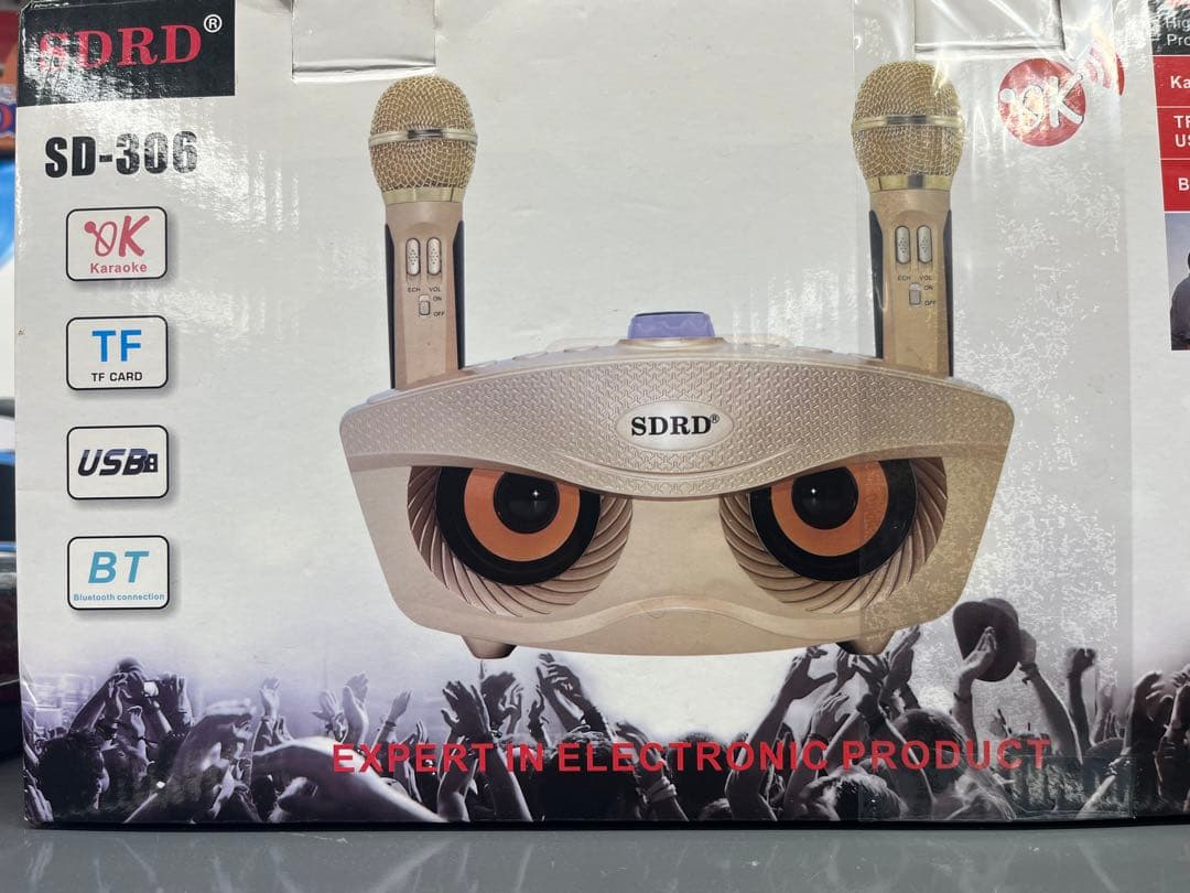 SDR SD-306 ワイヤレススピーカーカラオケマイク