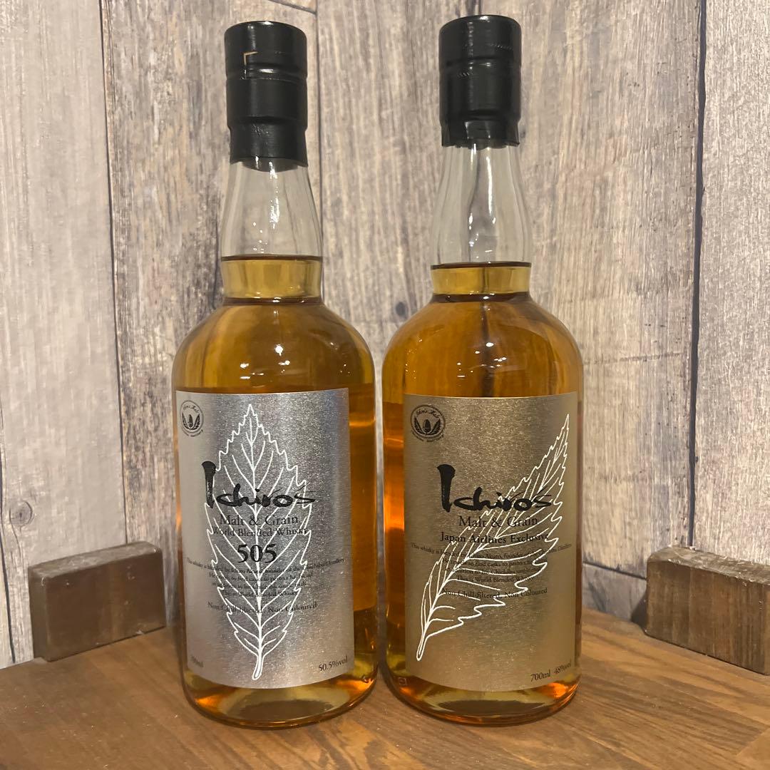 イチローズモルト　金と銀　2本セット【JAL Exclusive】&【505】