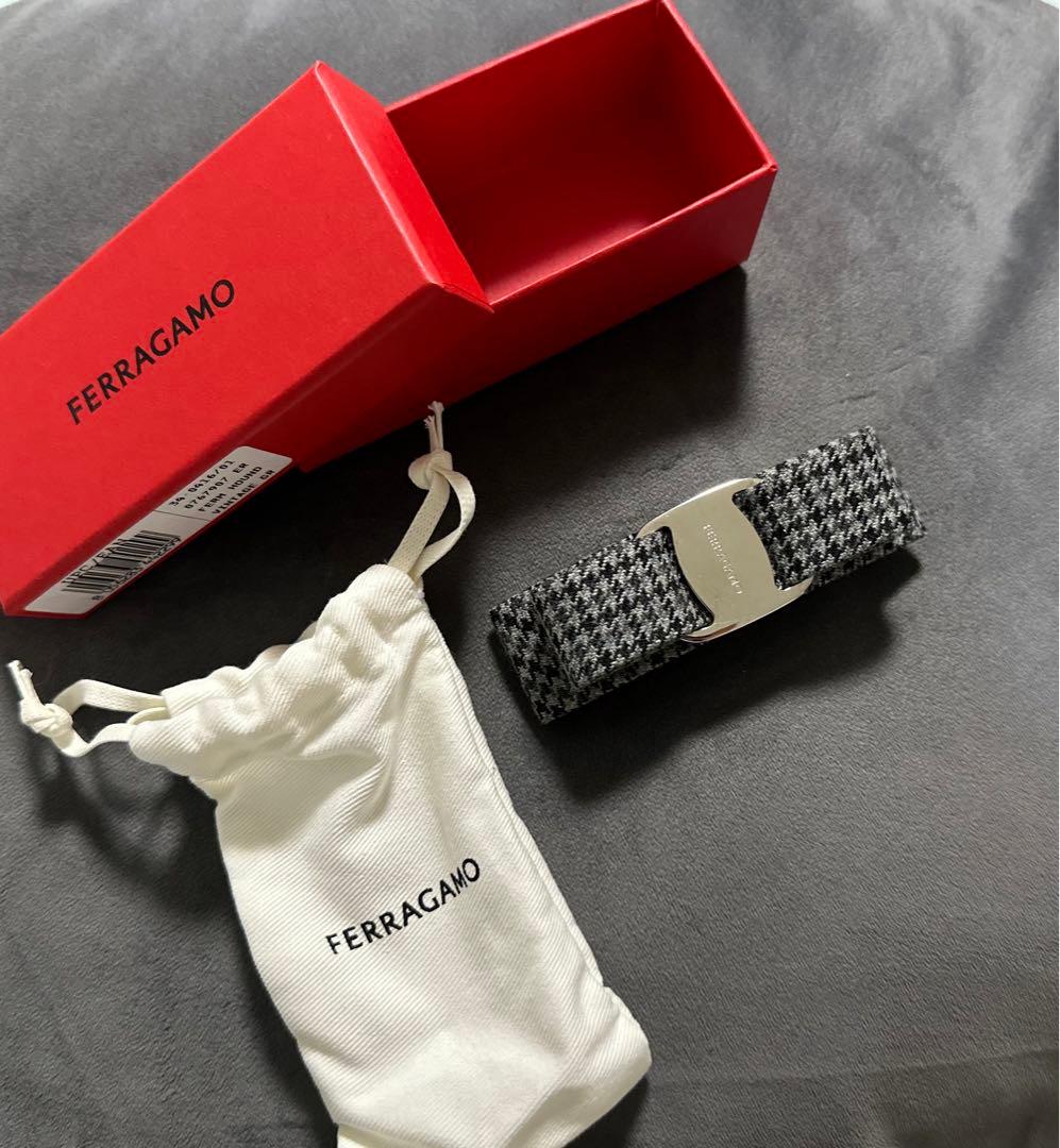 FERRAGAMO フェラガモ バレッタ ヴィンテージグレー