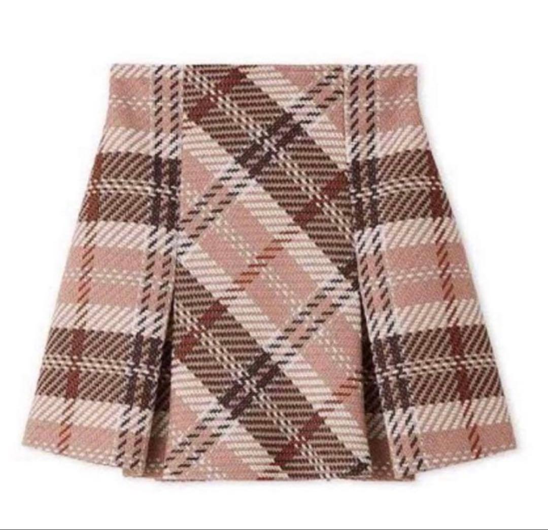 【riri】SNIDEL ロービングチェックミニスカート ピンク