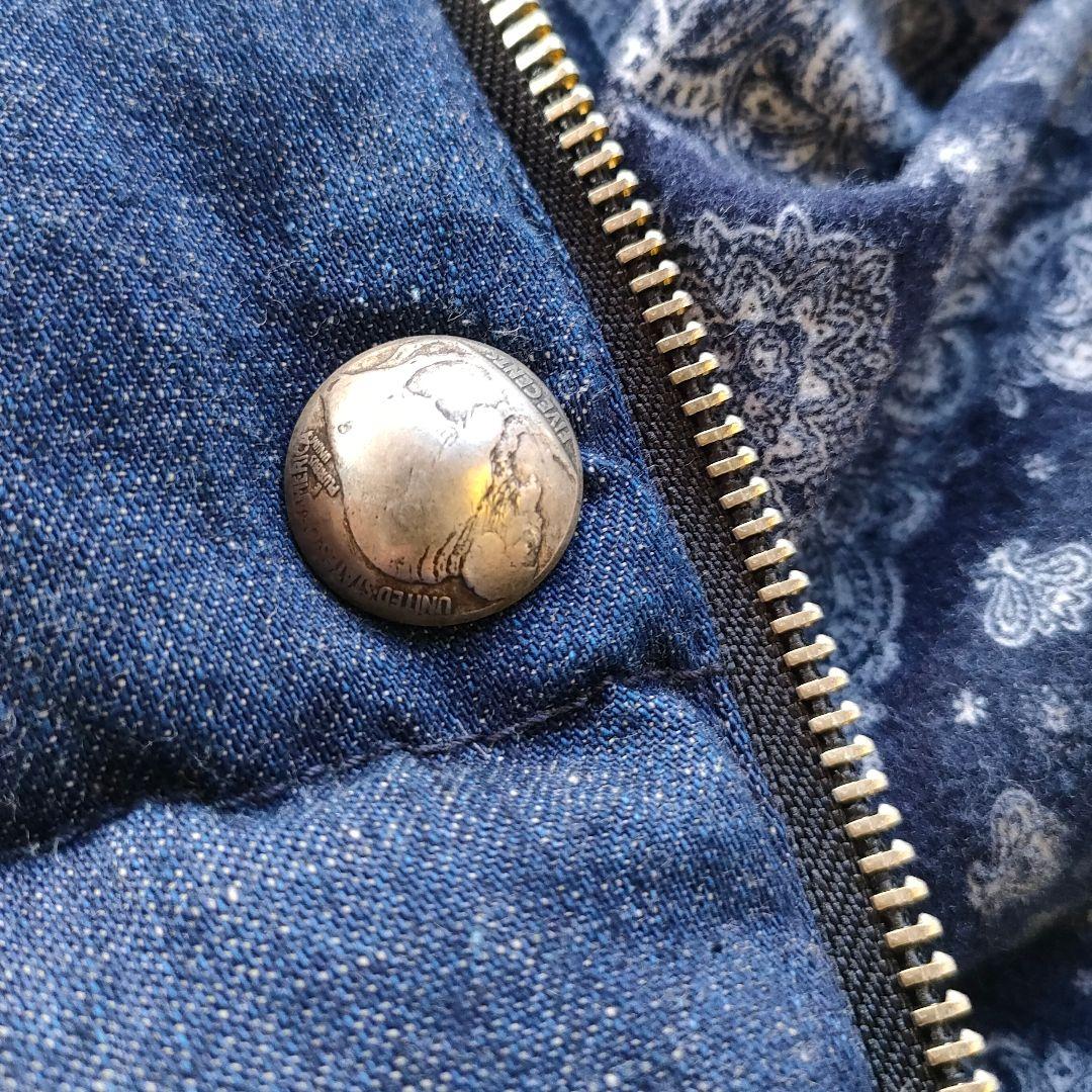 【未使用】REMI RELIEF デニムダウンベスト RN128390