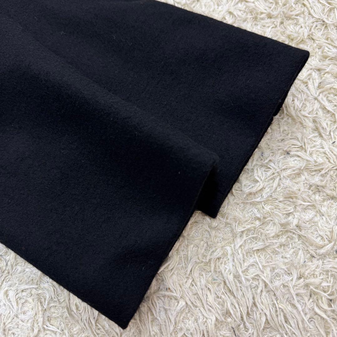 新品未使用　インディヴィ　テーラードジャケット　大きいサイズ　黒　ウール　48