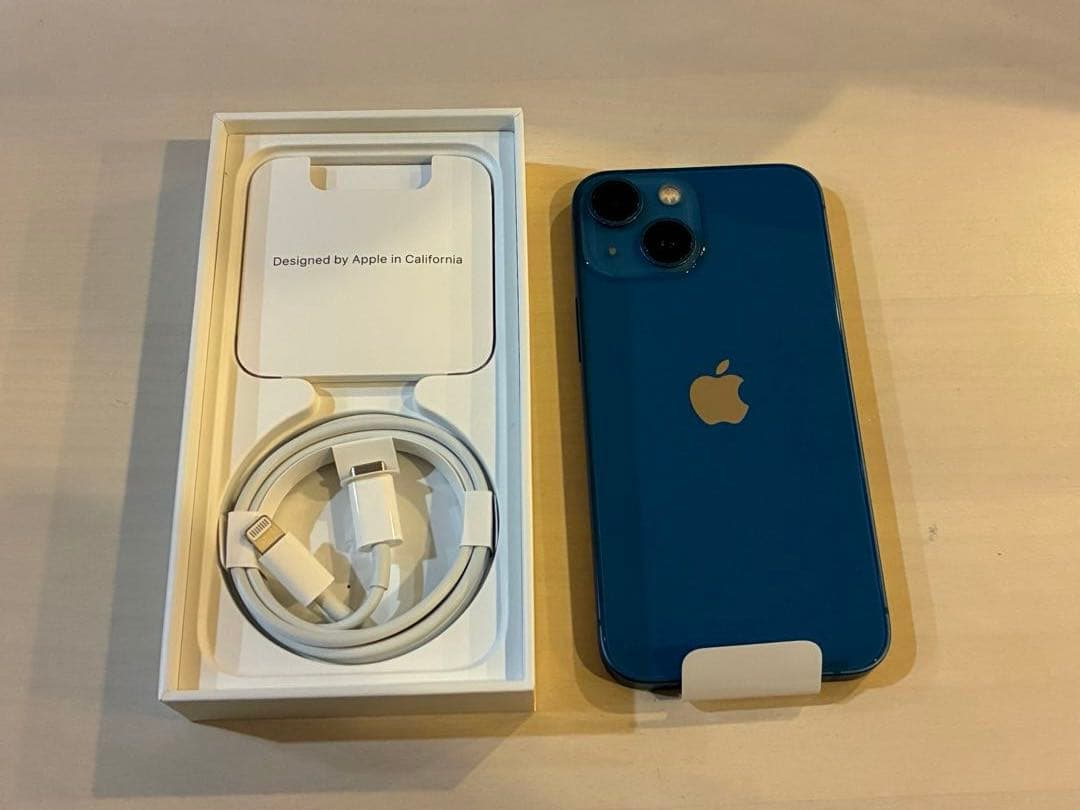 【美品 バッテリー新品】iPhone13mini 256GB 箱＆付属品あり