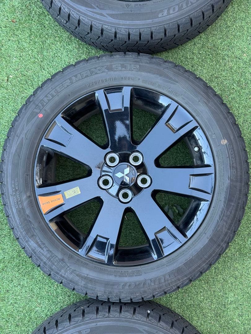 デリカD5旧型アクティブギア純正18インチブラックアルミホイール