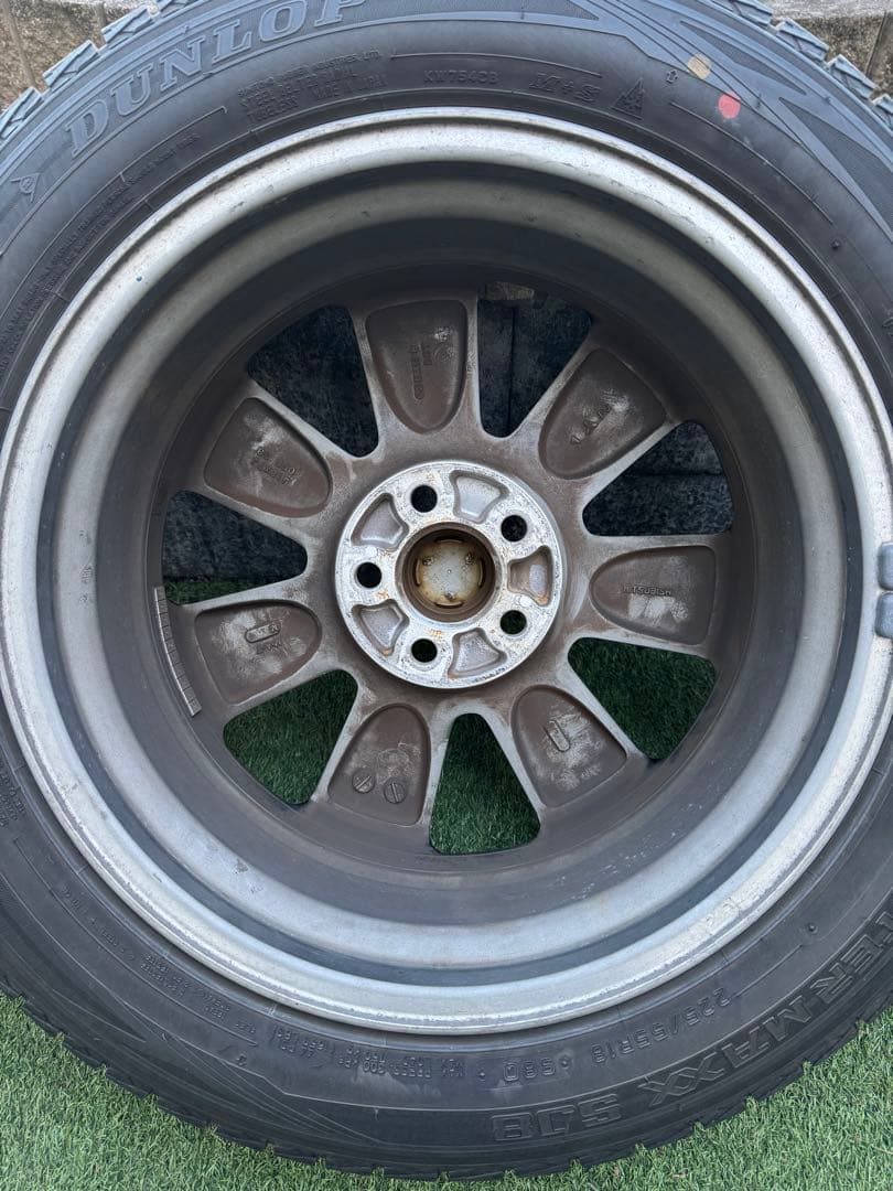 デリカD5旧型アクティブギア純正18インチブラックアルミホイール