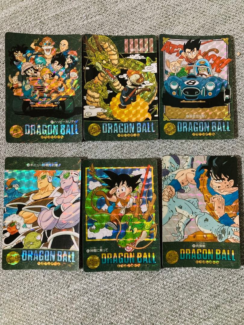【激レア当時物】ドラゴンボール ビジュアルアドベンチャー 初期キラ 6枚セット