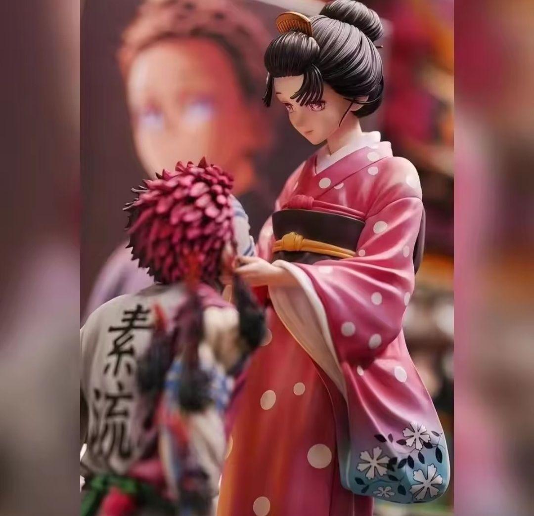 鬼滅の刃 猗窩座 恋雪 フィギュア ガレージキット