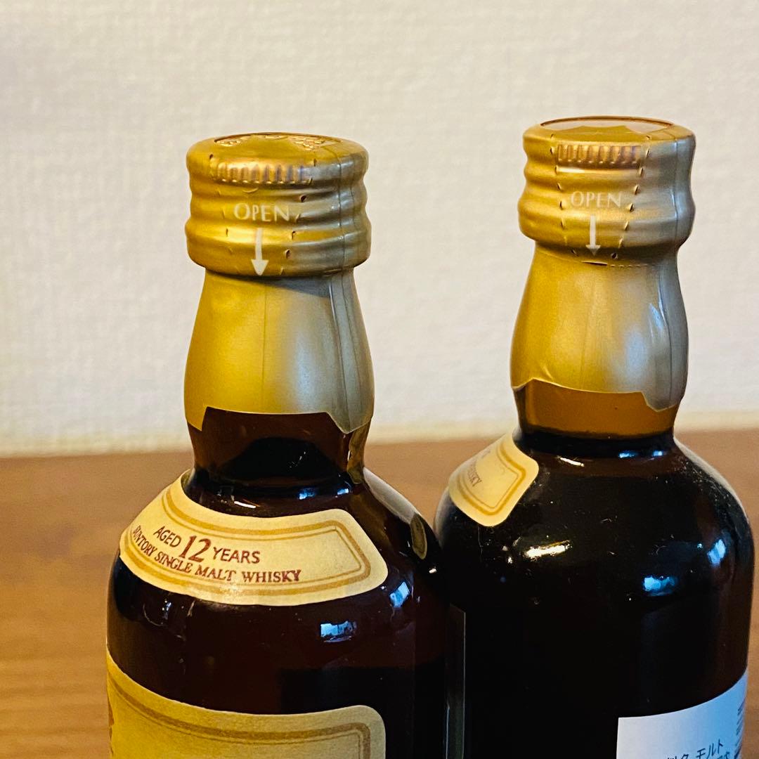 山崎１２年 ミニ ボトル　５０ml　シングルモルトウイスキー　響マーク　古酒