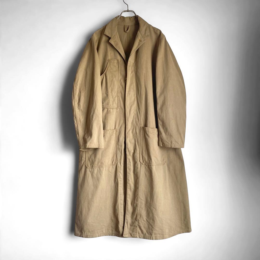 〜60s イギリス GPO コットンドリル ワークコート ダスターコート