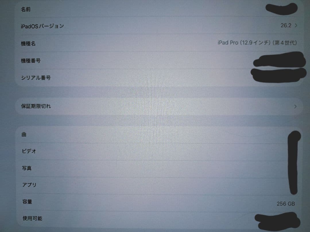 iPadPro 12.9インチ 第4世代 256GB Apple Pencil付