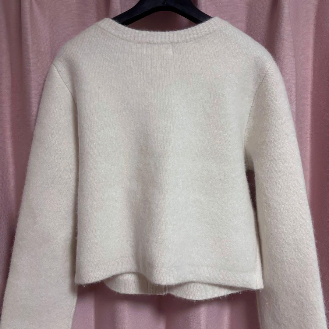 FRAY I.D フォックスウールニットジャケット　IVR