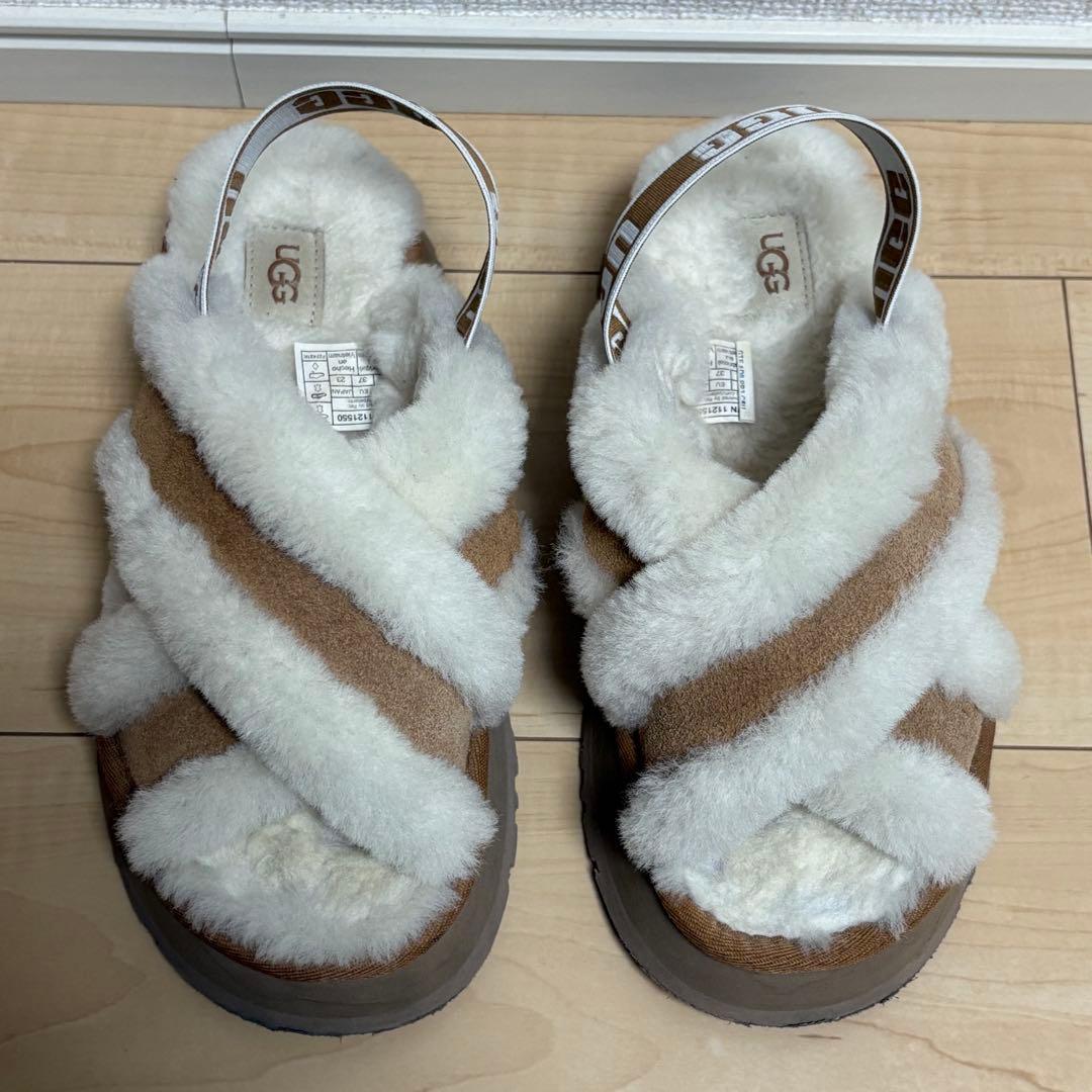 【美品】UGG アグW DISCO CROSS SLIDE サンダル 23cm