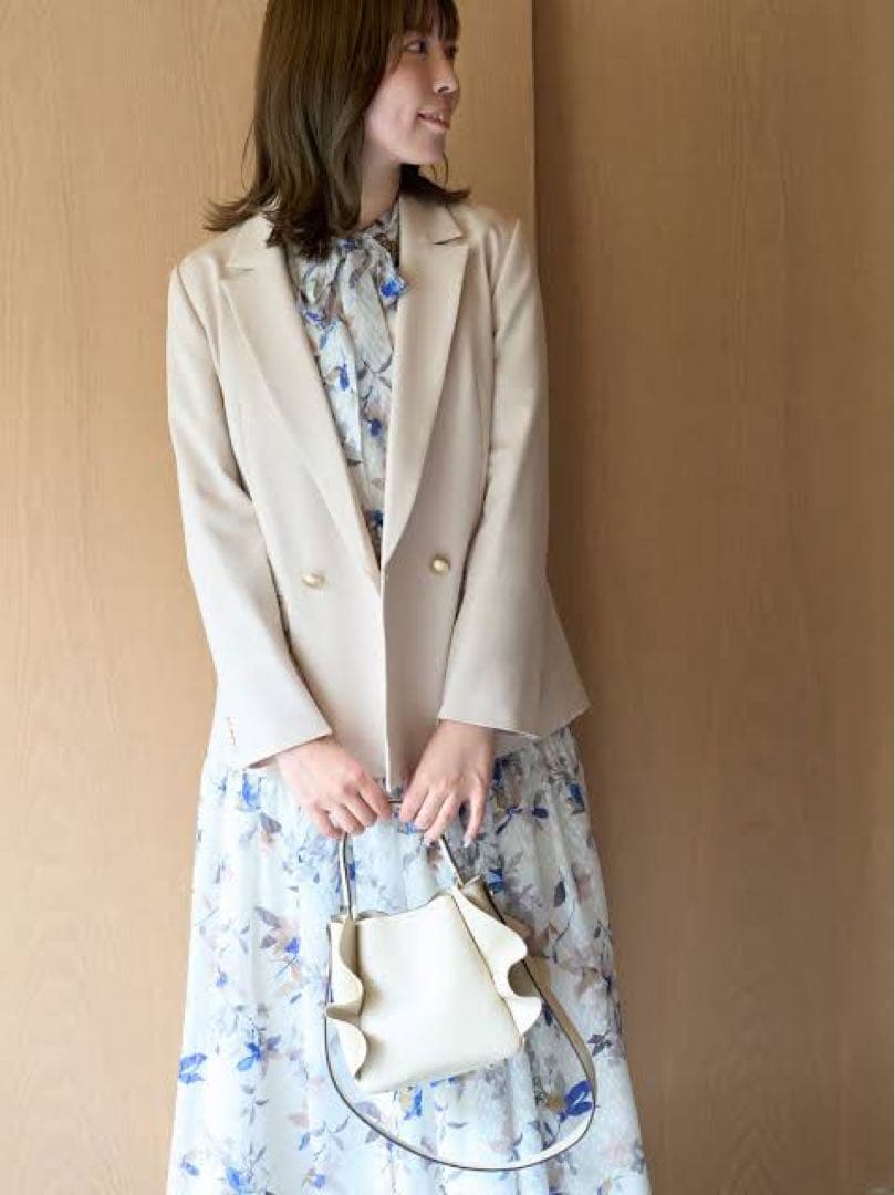 CELFORD 袖スリットテーラードジャケット 金ボタン 2way