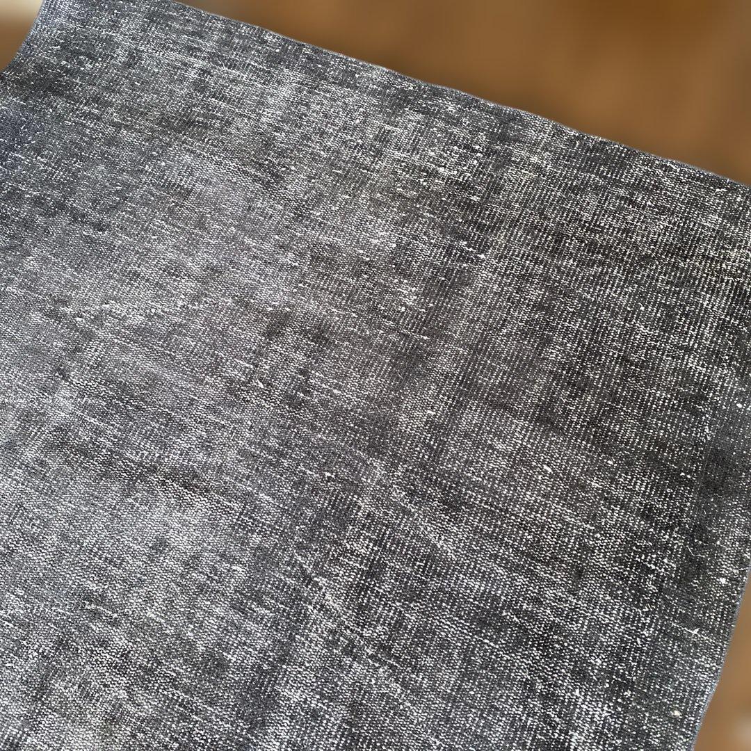 大判　トルコヴィンテージラグ　グレーブラック245×147