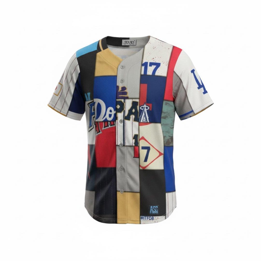 す*す様 非売品 大谷翔平 サインプリント歴代ミックスユニフォーム　ドジャース