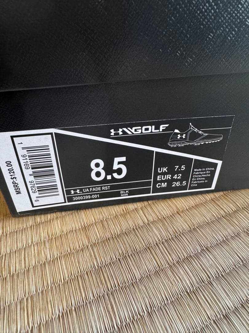【新品未使用】アンダーアーマー ゴルフシューズ ブラック