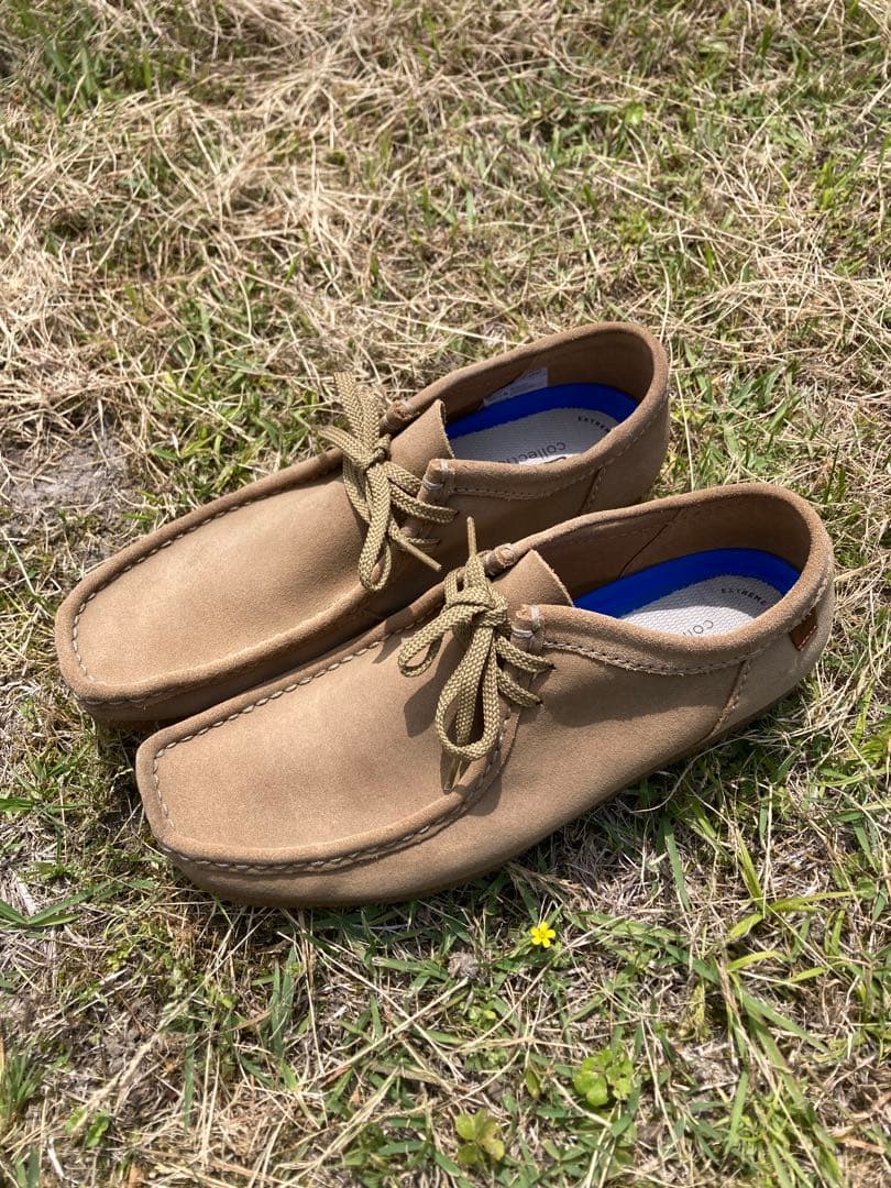 クラークス　ベージュ スエード モカシン　シェイカーラン　CLARKS