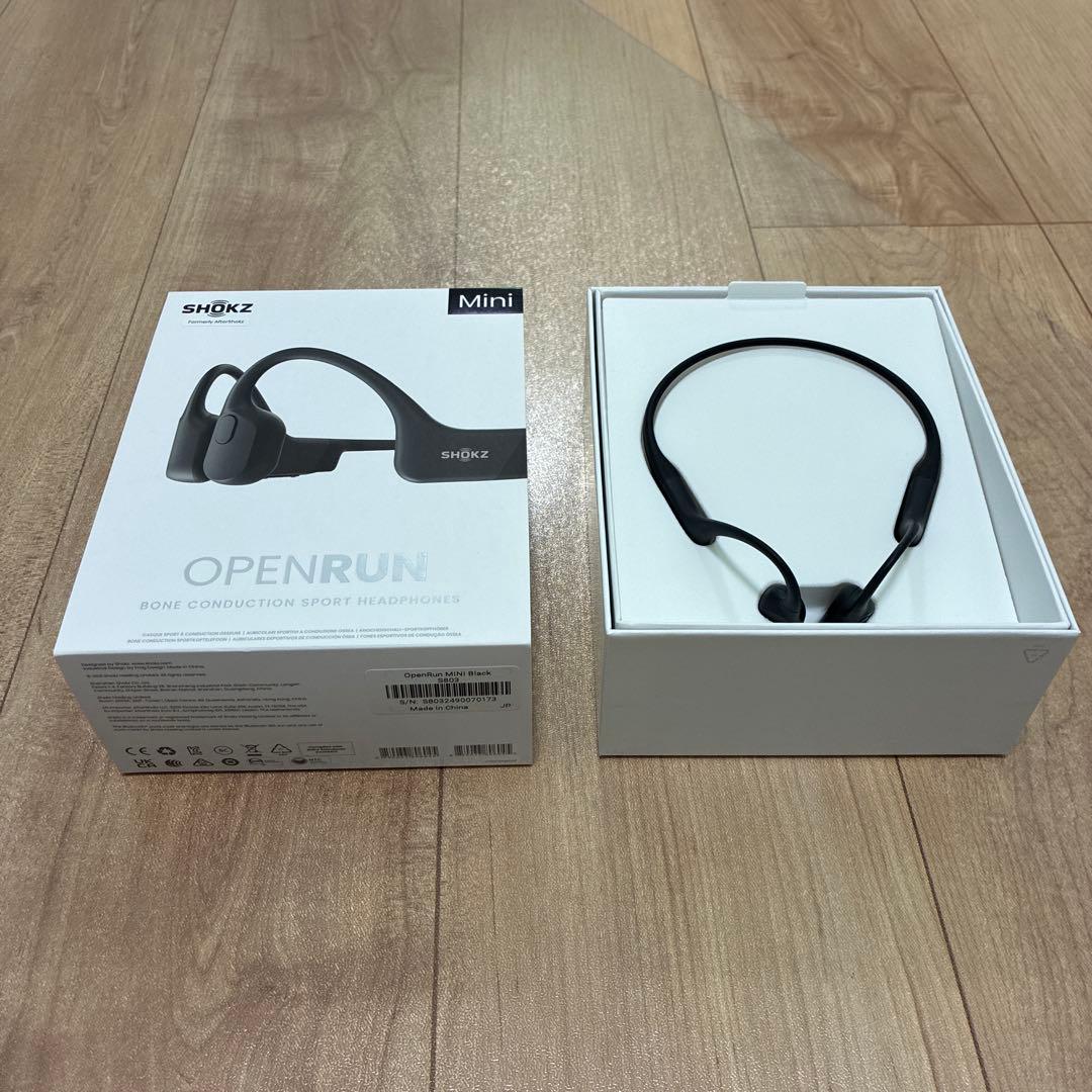 SHOKZ OPENRUN Mini 骨伝導ヘッドフォン ブラック