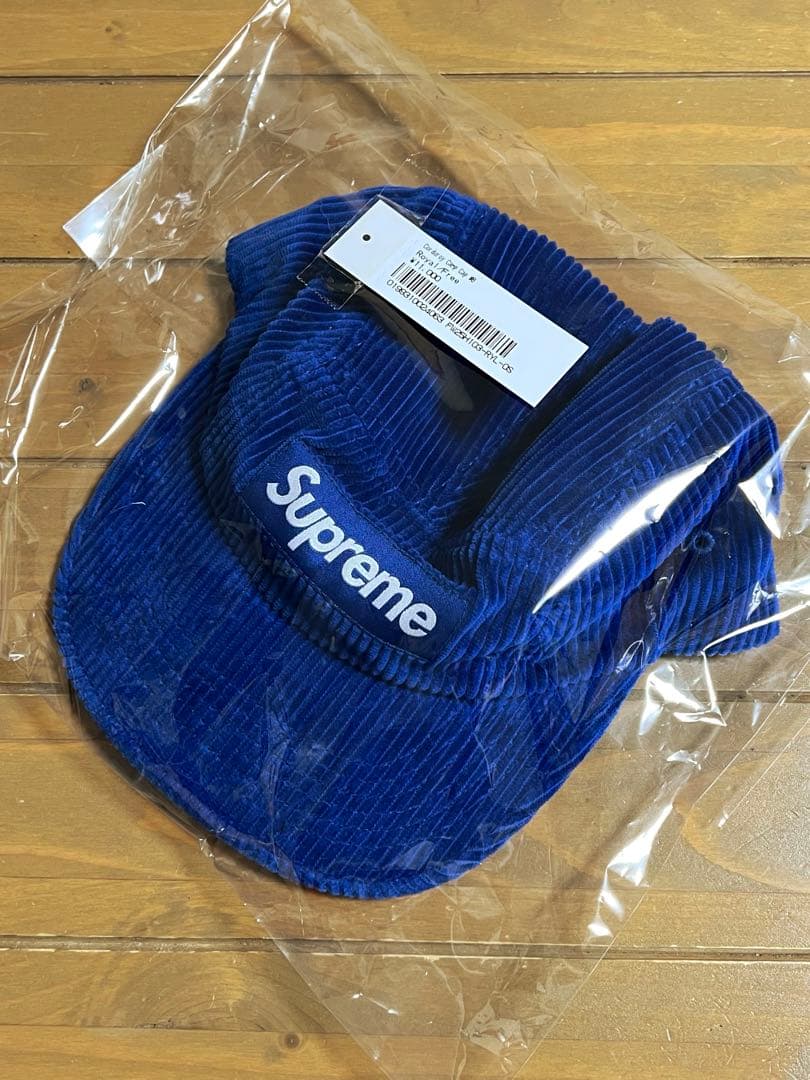 Supreme Corduroy Camp Cap コーデュロイキャップ 青