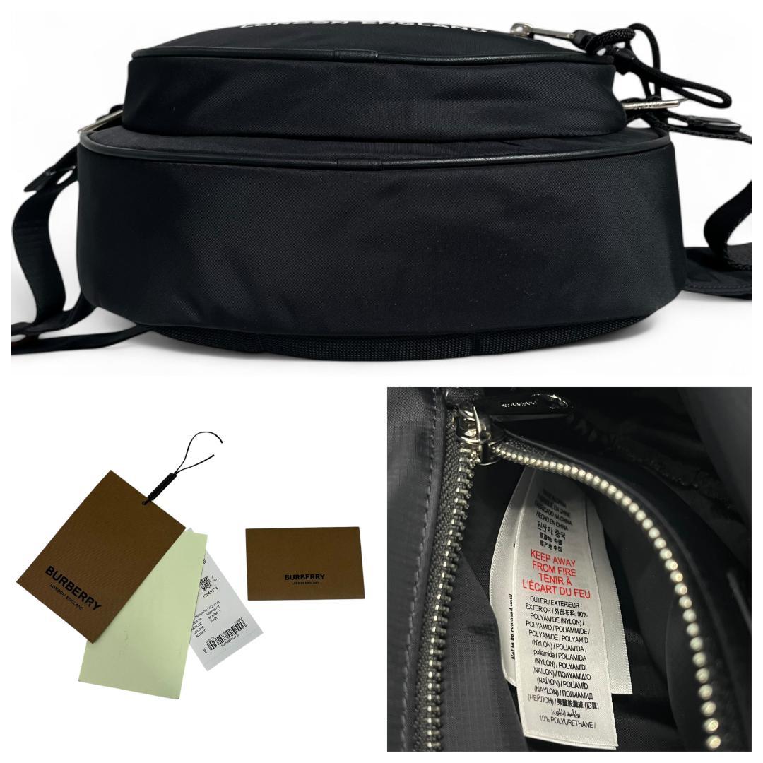 未使用級　BURBERRY バーバリー ボディバッグ ブラック ナイロン