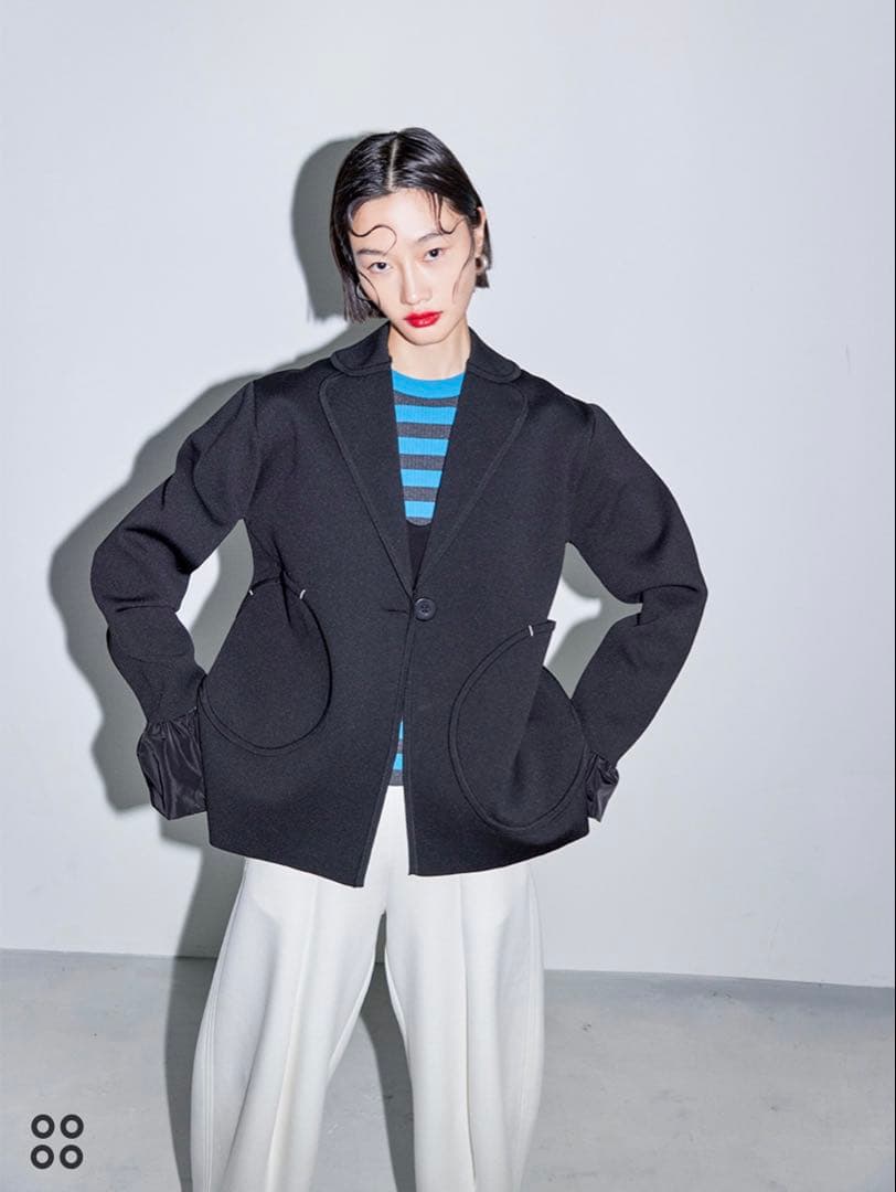 OMMO RANDOM CIRCLE DOCKING KNIT JK アウター